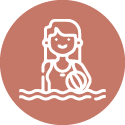 Icon illustrating the Ladies Pool (Covered) amenity available at GK Sindhu Skies, Pimple Saudagar, Pune.