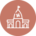 Icon illustrating the Temple Plaza with Seating amenity available at GK Sindhu Skies, Pimple Saudagar, Pune.