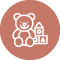 Icon illustrating the Toddlers Play Area amenity available at GK Sindhu Skies, Pimple Saudagar, Pune.