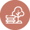 Icon illustrating the Tree Plaza with Seating amenity available at GK Sindhu Skies, Pimple Saudagar, Pune.