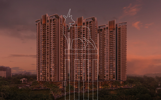Exterior overview of GK Sindhu Skies showing its high-rise residential towers set within Pimple Saudagar, Pune. [Confirm exact visible elements before publishing.]